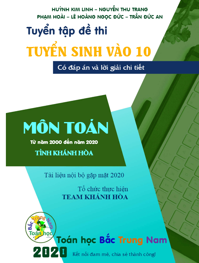 tuyển tập 20 năm đề thi tuyển sinh vào lớp 10 môn toán sở gd&đt khánh hòa